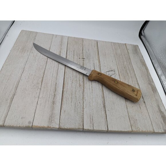 Vintage Carvel Hall Carver Knife HI Carbon Stainless Steel 7-3/4" Blade 13-1/4" - Picture 1 of 14
